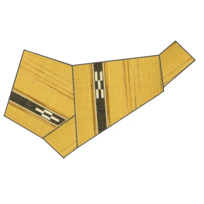 ミンサー半幅帯(オレンジ) 半幅帯】深緋色 沖縄民芸織物ミンサー織 半幅帯 | 大山キモノ